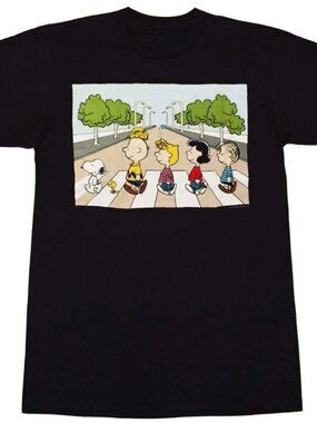 Peanuts Gang Snoopy Abbey Road T-Shirt
